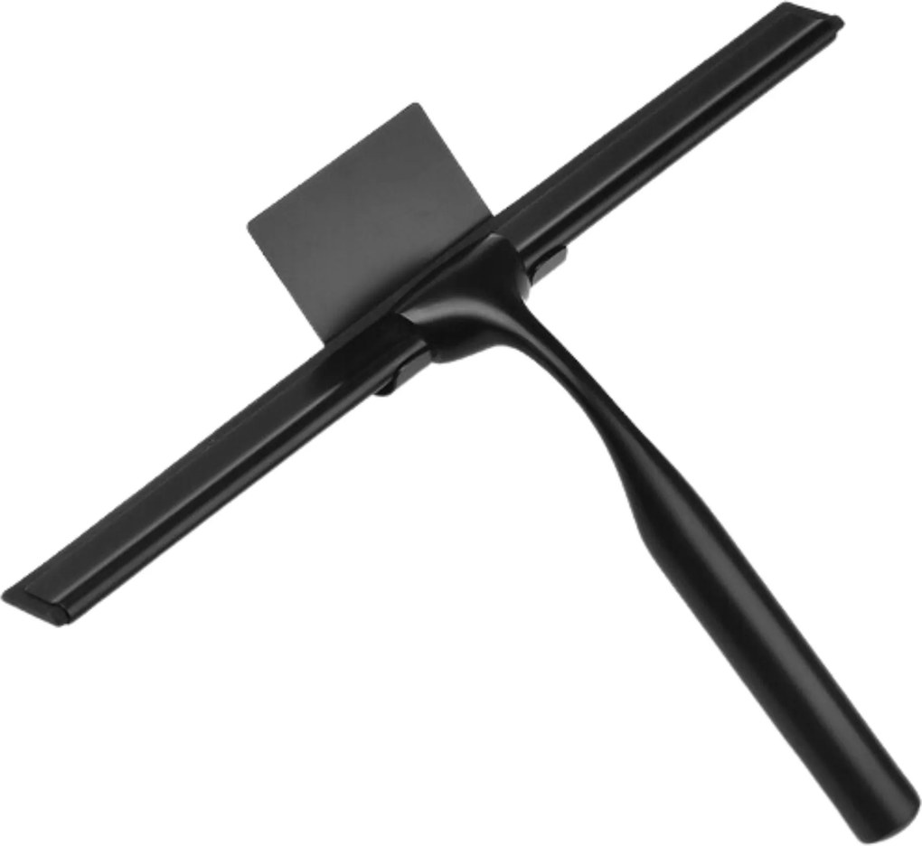 Ściągaczka z wieszakiem do szyb luster kabin prysznicowych czarna