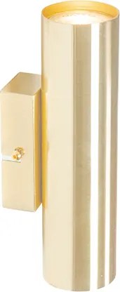 Nowoczesna lampa ścienna mosiężna 2-światłowa - Jeana