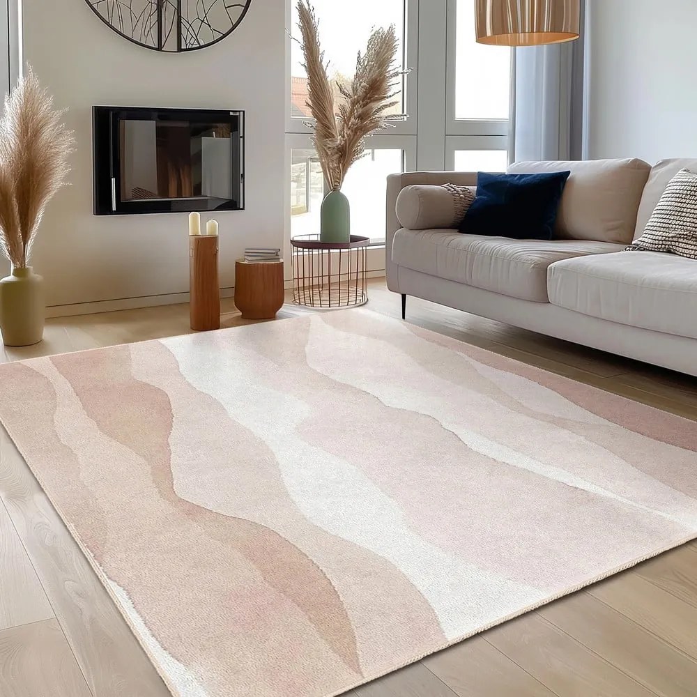 Kremowy dywan odpowiedni do prania 120x180 cm Komodo Beach – Mila Home
