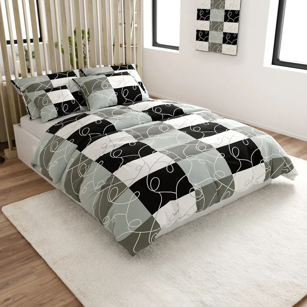 PrzytulneMieszkanie.pl PrzytulneMieszkanie.pl Bawełniana pościel KASPARO BLEND szara hotelowa kieszeń Rozmiar pościeli: 70 x 90 cm | 140 x 200 cm