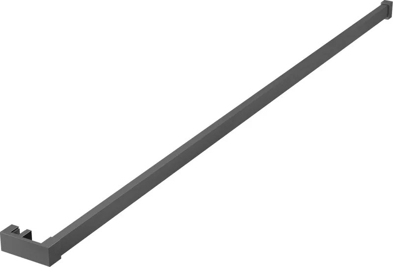 Mexen Uni-R reling na ręczniki do ścianki prysznicowej, gun metal - 800-06-95