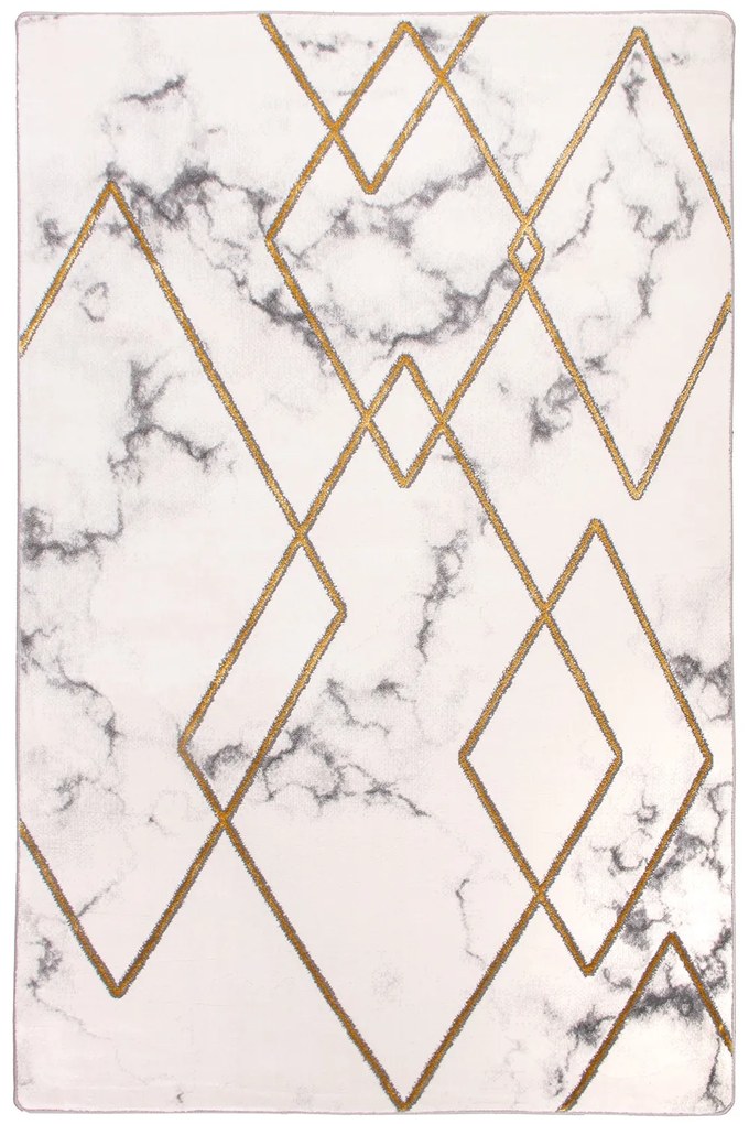 Dywan Diamond Złote romby 160x230 Prostokąt