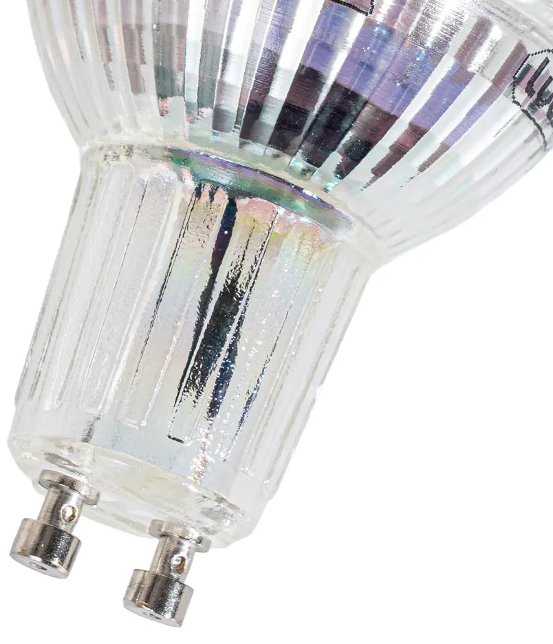 Set van 5 GU10 50mm dimbaar in Kelvin LED lampen helder 4.9W 400 lm 2200-3000K