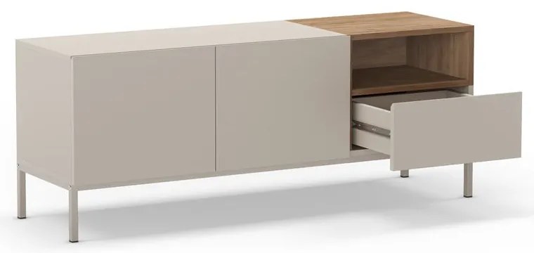 Kremowa szafka pod TV 140x55 cm Cailin – Marckeric
