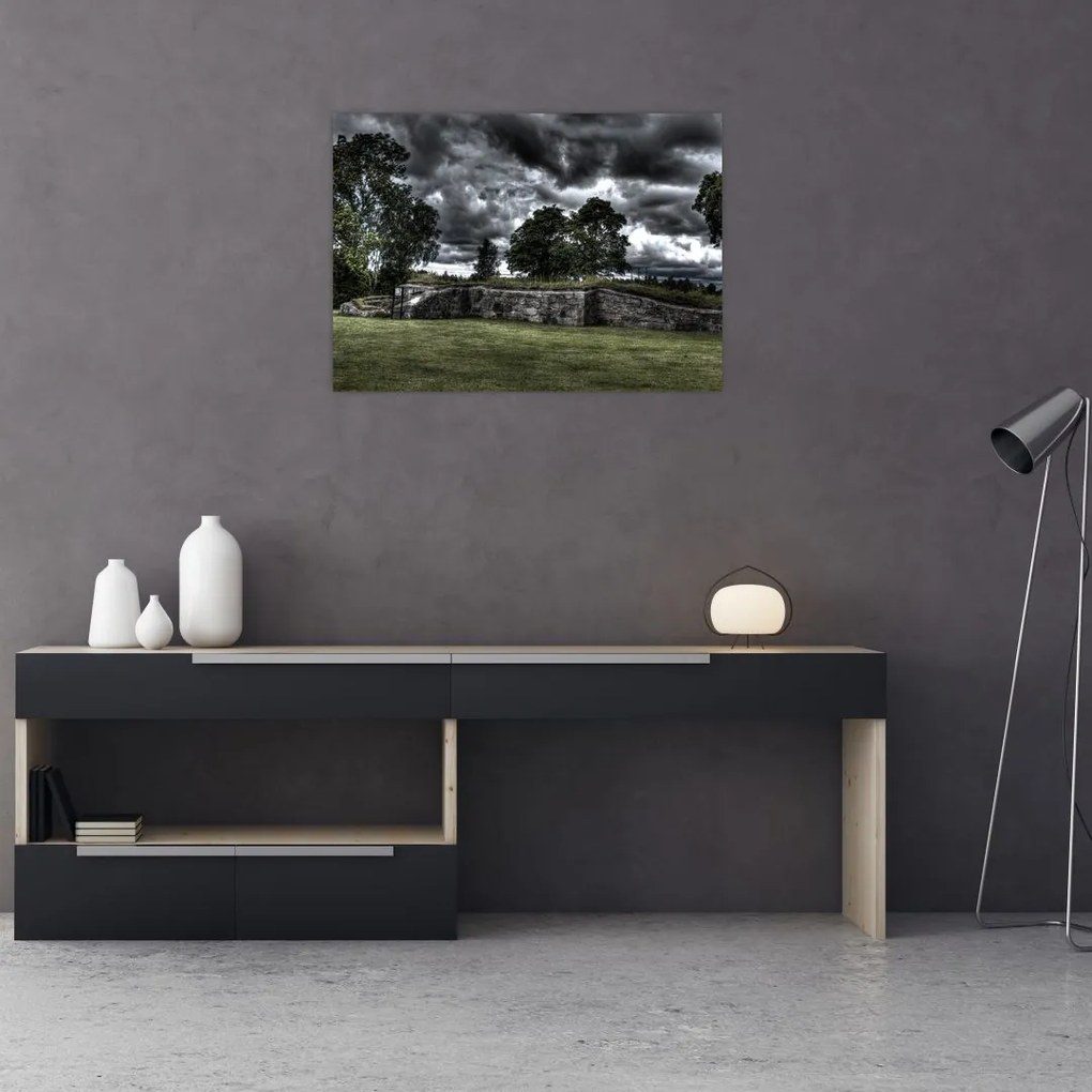 Obraz zachmurzonego nieba (70x50 cm)