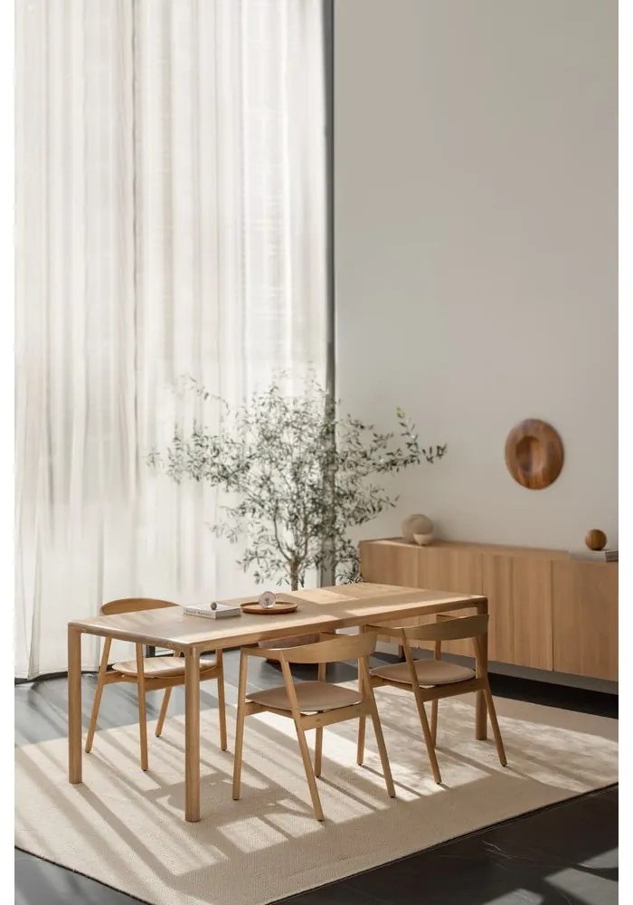 Stół z litego drewna dębowego 90x200 cm Derven – Gazzda