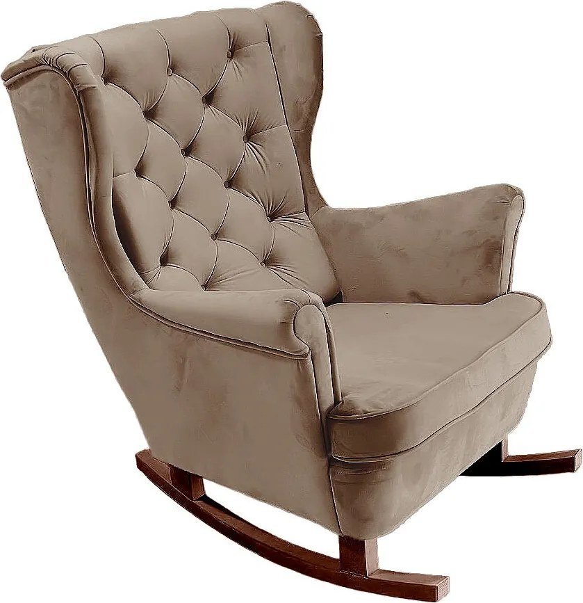 Fotel Relax z Tapicerowanym Siedzeniem i Podłokietnikami, Fotel TV 102x81x95cm Brązowy_29813