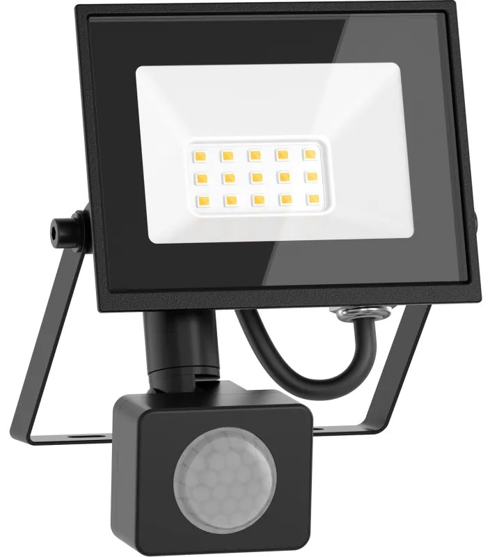 Mexen Luxpro+ naświetlacz LED z czujnikiem ruchu, 10W, Neutralna - 4000K, 1100 lm, czarny - L236-010-40-70