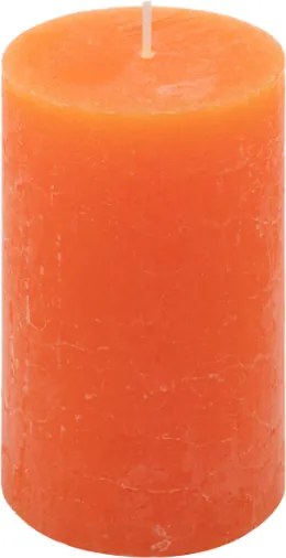 Rustykalne świece pomarańczowe 12 sztuk 6,8x11,5 cm