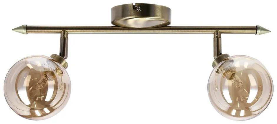 Lampa sufitowa w kolorze brązu ze szklanym kloszem ø 10 cm Rodia – Candellux Lighting