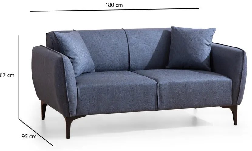 Niebieska sofa Belissimo – Balcab Home