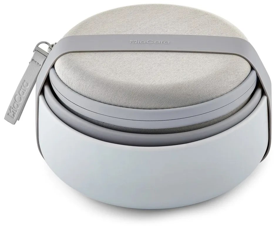 Silikonowy zestaw misek podróżnych dla psów ø 19 cm Bento Concrete/Slate – MiaCara