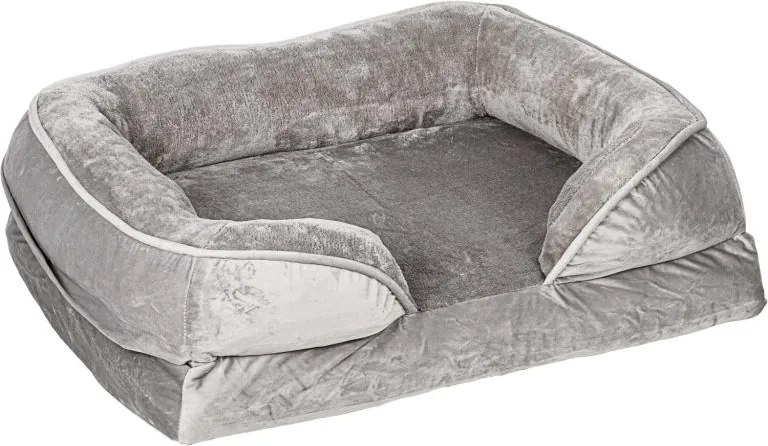 Legowisko dla psa rozmiar L, jasnoszare, 106 x 80 x 18 cm