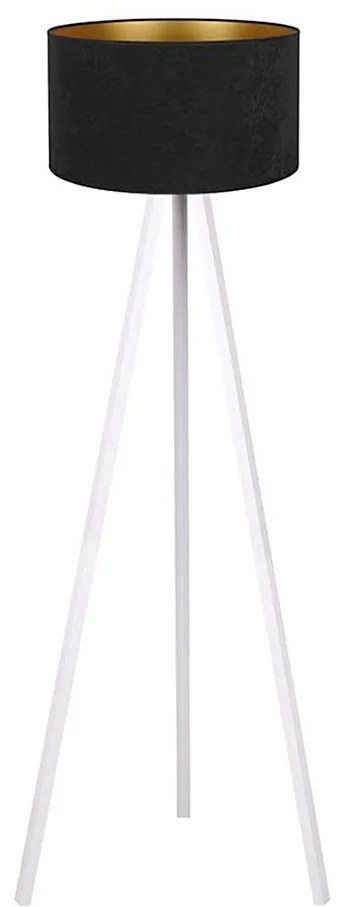 Brilagi - Lampa podłogowa VELVET 1xE27/60W/230V biały/czarny