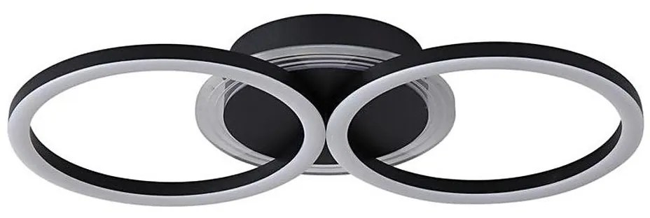 Searchlight 13651BK - ściemnialna lampa sufitowa LED CONTOUR LED/24W/230V 3000K