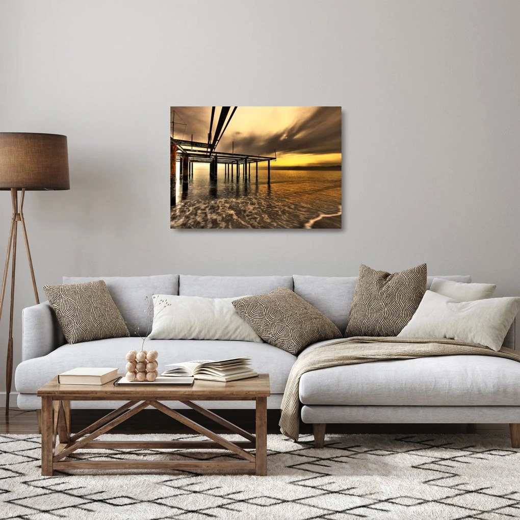 Obraz na szkle - Architektura nad wybrzeżem (70x50 cm)