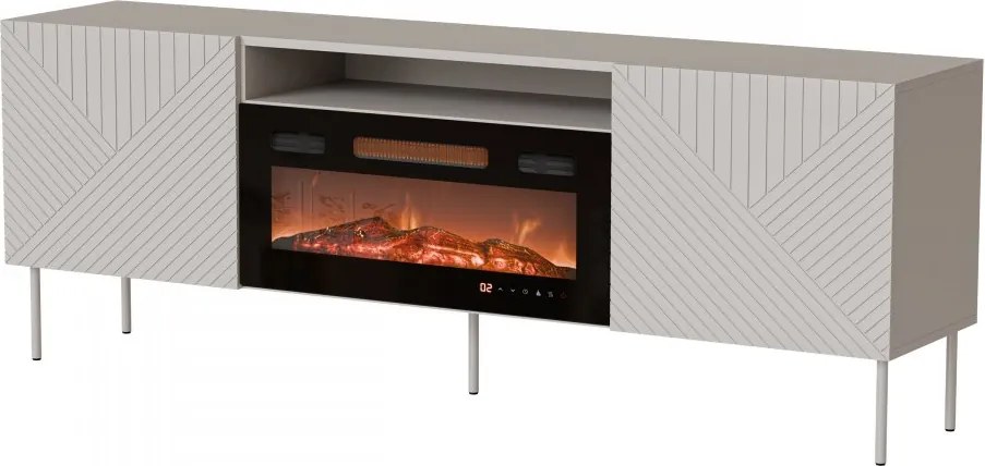 Szafka RTV z kominkiem Azynit Kaszmir II 190 EF