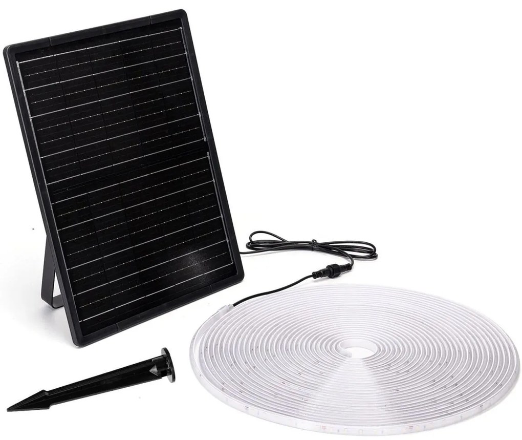 Aigostar - LED Taśma solarna ściemnialna LED/20W/3,2V 20 m 6500K IP65 + pilot