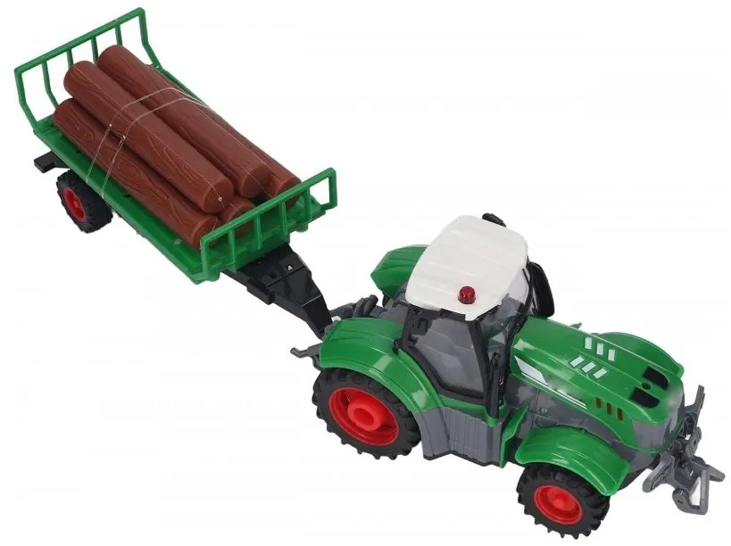 Woopie traktor z przyczepą na pilota sterowany rc - skala 1:24