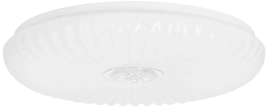Biała lampa sufitowa LED ze zdalnym sterowaniem i ściemniaczem 38x38 cm Perola – Candellux Lighting
