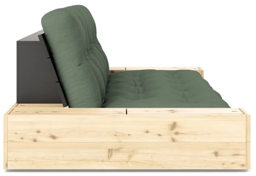 Zielona rozkładana sofa 244 cm Base – Karup Design