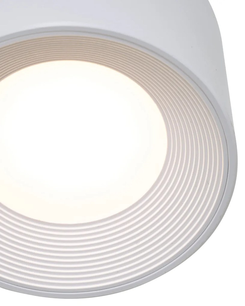 Set van 4 moderne wandlampen wit incl. LED oplaadbaar - Bright Oswietlenie wewnetrzne