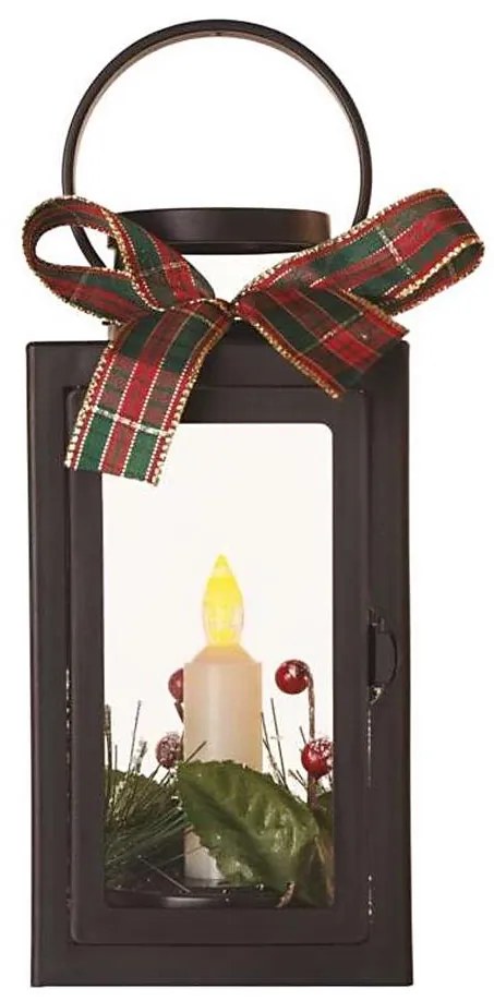 LED Dekoracja bożonarodzeniowa 1xLED/3xAAA czarna