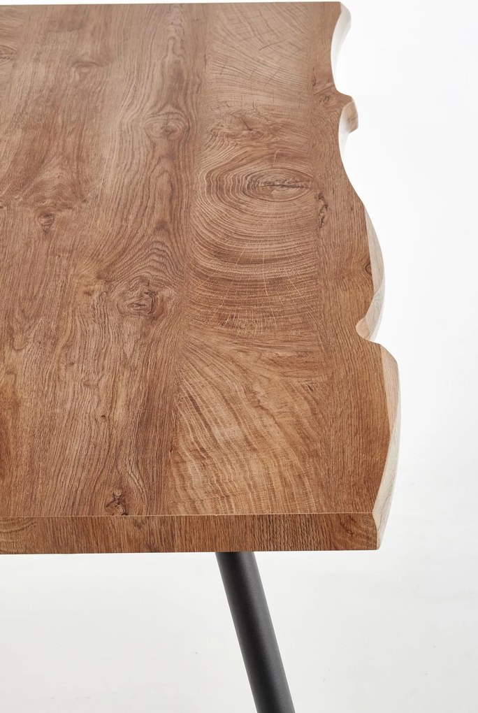 Loftowy stół na czterech nogach z nierozkładanym blatem Larson