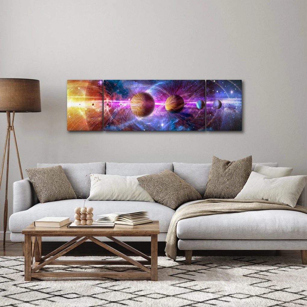 Obraz - Układ Słoneczny (170x50 cm)
