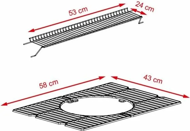 Avenberg Grill wielofunkcyjny BBQ Genius + ruszt żeliwny + kamień do pizzy, 70 x 103 x 105 cm
