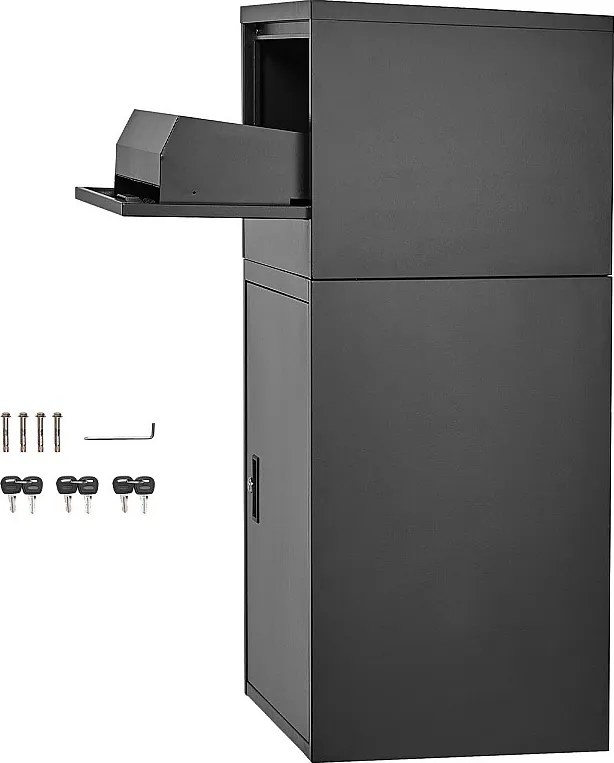 Skrzynka Pocztowa SucceBuy Zamykana Zewnętrzna Skrzynka na Przesyłki do Bezpiecznej Dostawy, 99 cm