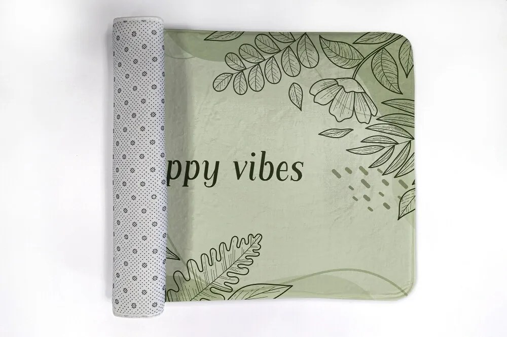 Dywanik łazienkowy Dywanik łazienkowy Motyw florystyczny