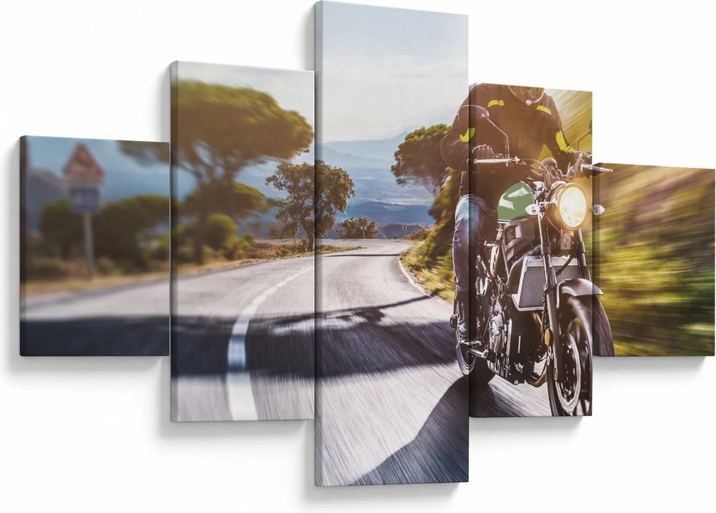 Obraz - Motocyklista (125x70 cm)