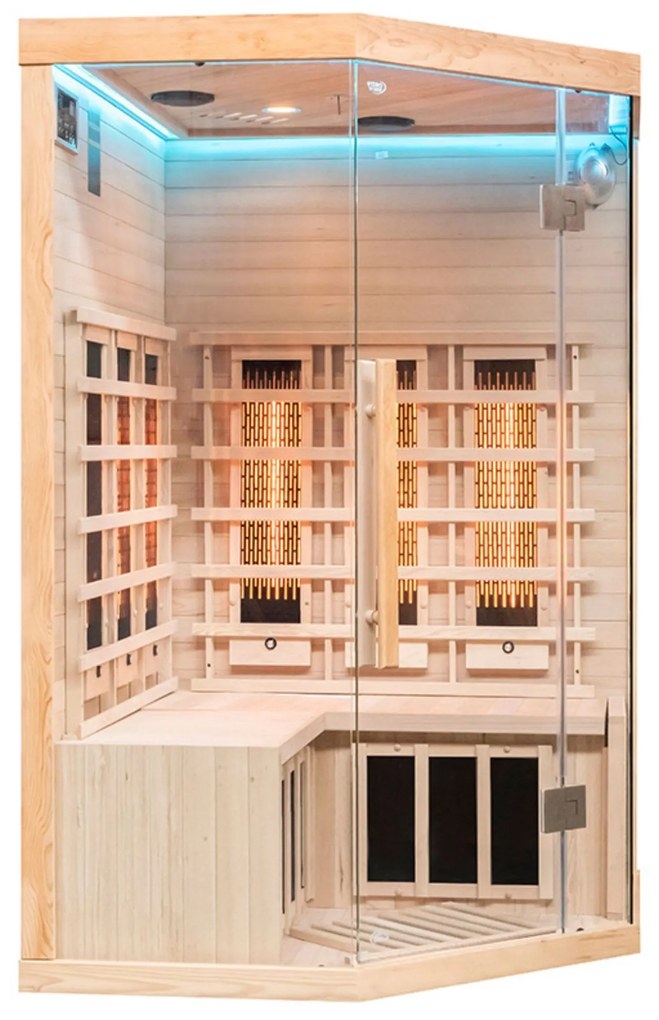 Sauna wewnętrzna niskotemperaturowa infrared na podczerwień 2 - 3 osobowa 120 x 120 CM