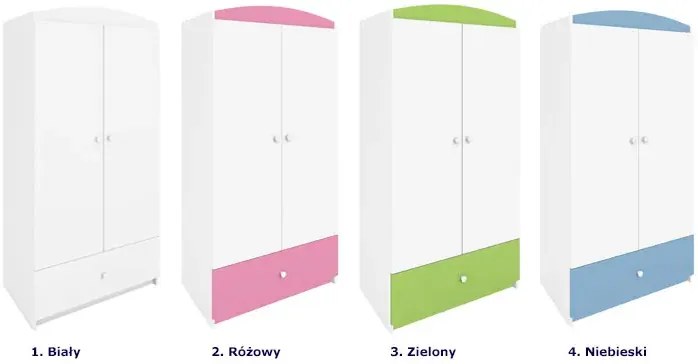 Szafa dwudrzwiowa dla dziecka D6-E67