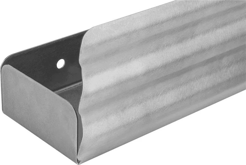 Ścienna półka łazienkowa ze stali nierdzewnej w kolorze srebra Olbi – noo.ma