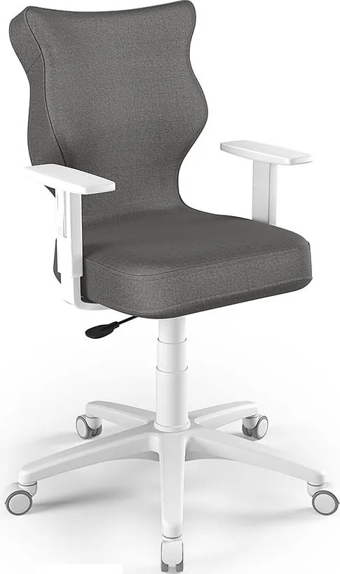 Ergonomiczne krzesło biurowe dla młodzieży Duo White rozmiar 6 (159-188 cm)