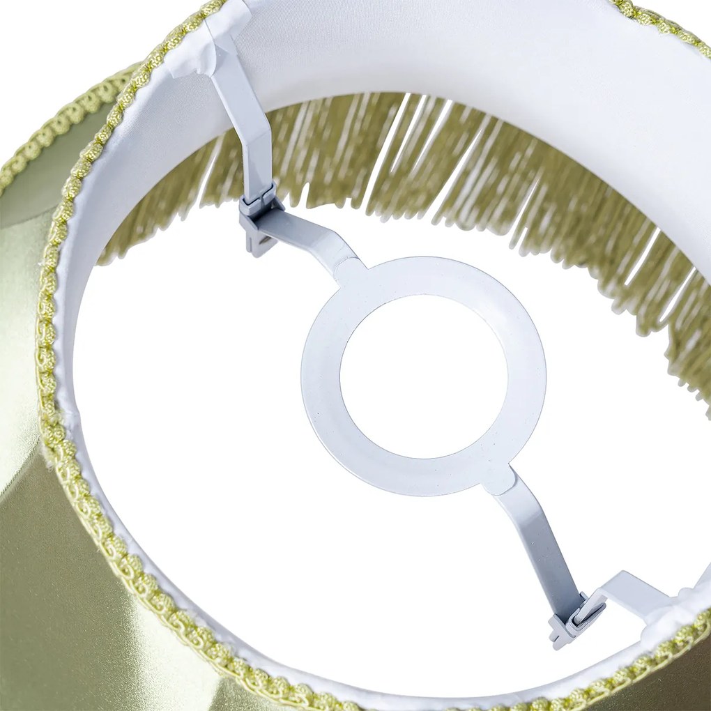 Abażur materiałowy zielony 30 cm - Granny
