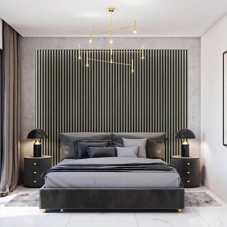 Lamele ścienne 12 szt. dąb popielaty B6-L27