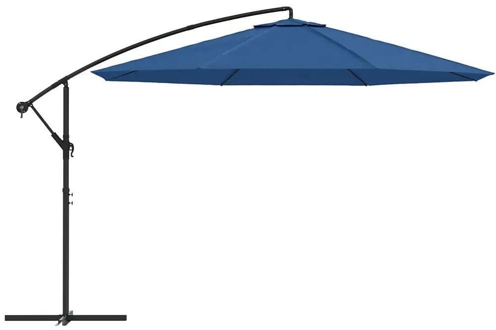 Niebieski parasol ogrodowy na wysięgniku - Westi