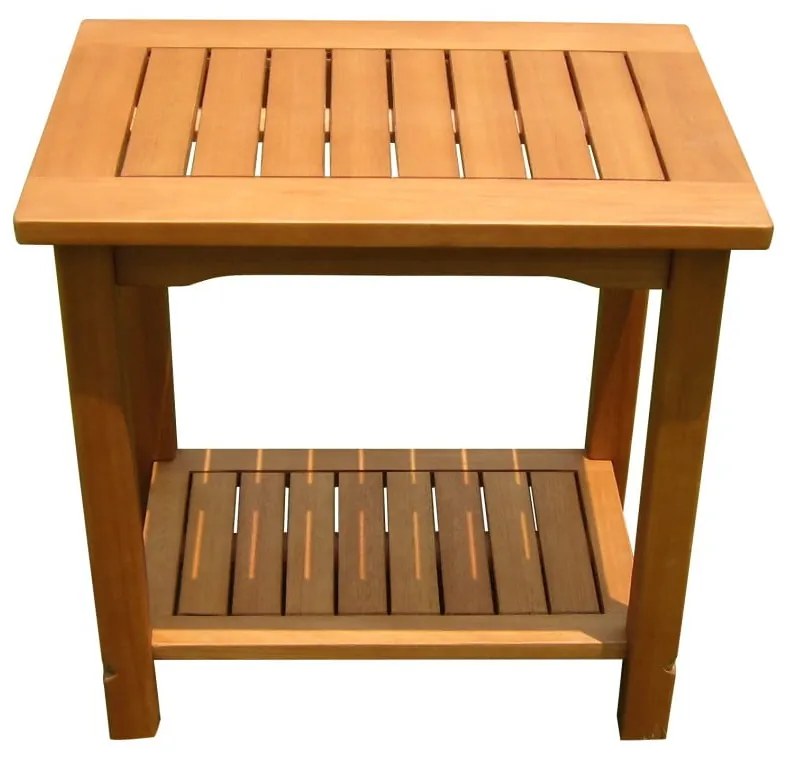 Stolik ogrodowy z litego drewna eukaliptusowego 35x50 cm Santa Cruz – Garden Pleasure