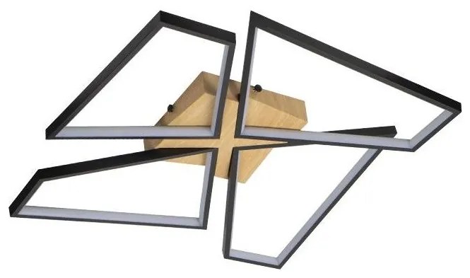 LED 115W 230V 3000-6500K brązowo-czarna lampa sufitowa ściemnialna + DO