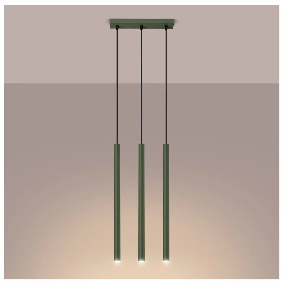 Zielona lampa wisząca ø 19,5 cm Fideus – Nice Lamps