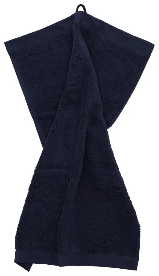 Ciemnoniebieski bawełniany ręcznik frotte 40x60 cm Comfort – Södahl