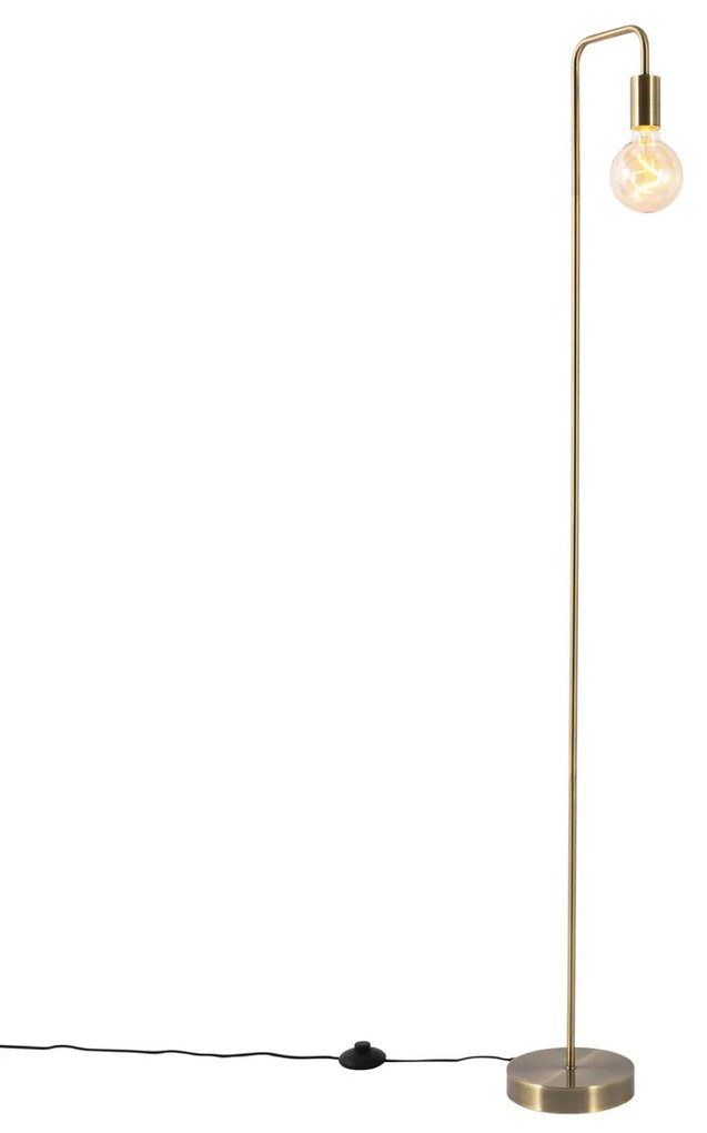 Nowoczesna lampa podłogowa brązowa - Facil