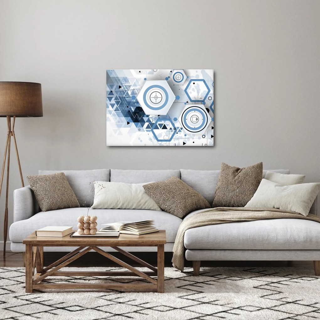 Obraz - Abstrakcja geometryczna (70x50 cm)