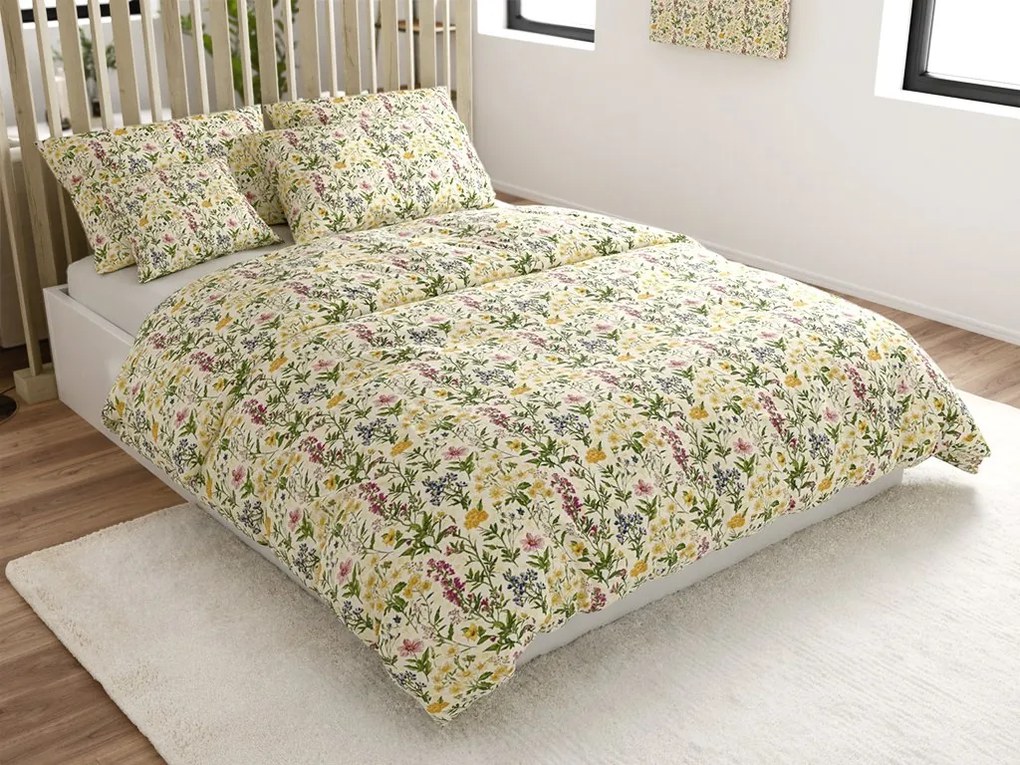 PrzytulneMieszkanie.pl PrzytulneMieszkanie.pl Krepa pościel HERBELLE kolorowa Rozmiar pościeli: 70 x 90 cm | 140 x 200 cm