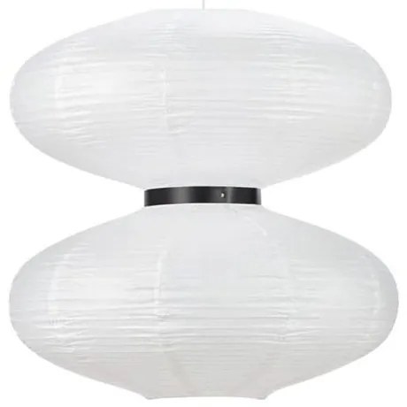 Biała lampa wisząca Markslöjd Dual, ø 60 cm