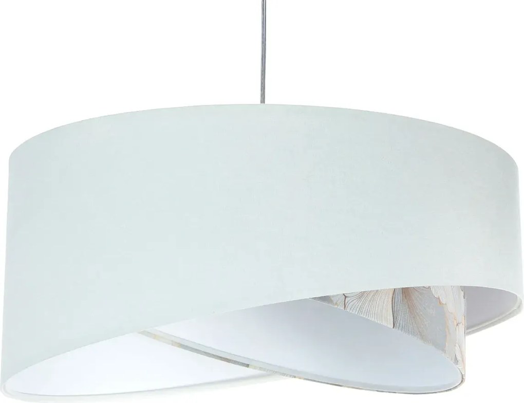 Biało-złota asymetryczna lampa wisząca F8-C05