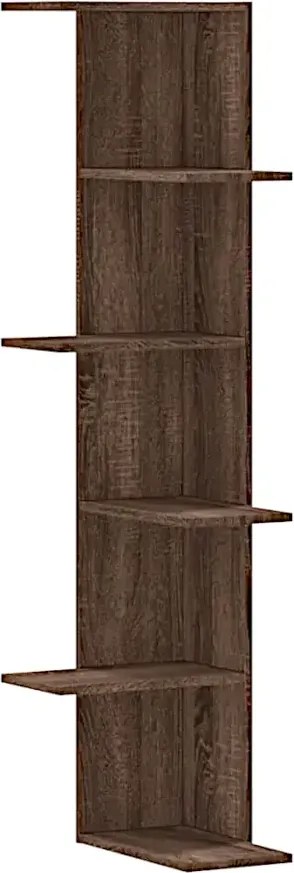 Elegancka półka ścienna brązowy dąb Dąb K4-L25